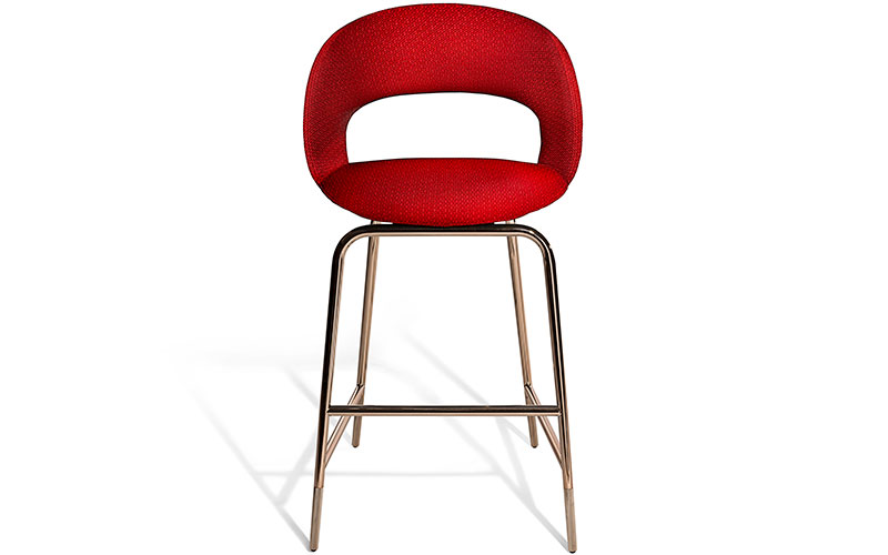 Фото 1 - Барный стул Kylo красный 