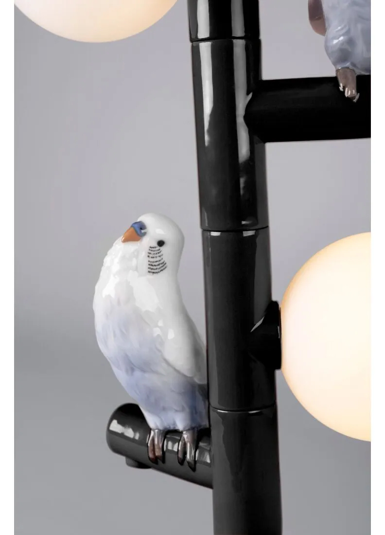 Фото 2 - Настольная лампа в виде попугая. Черный  (CE) 