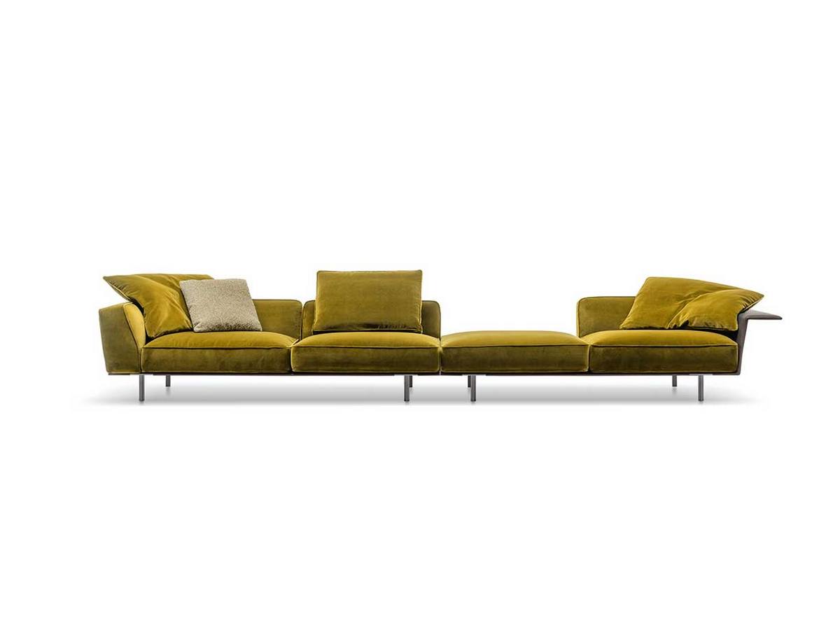 Фото 1 - Секционный диван Gregor желтый 