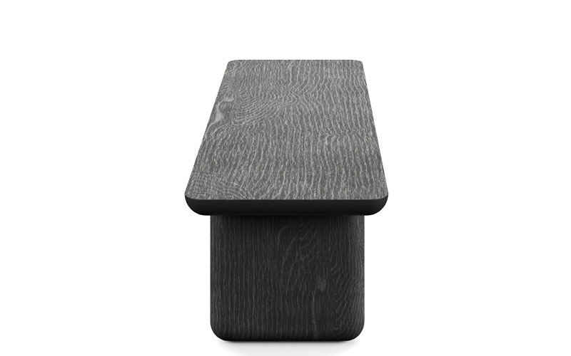 Фото 3 - Банкетка деревянная Caillou черная 