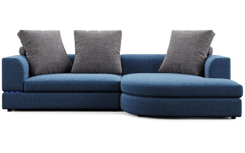 Фото 1 - Секционный диван Pixi синий 