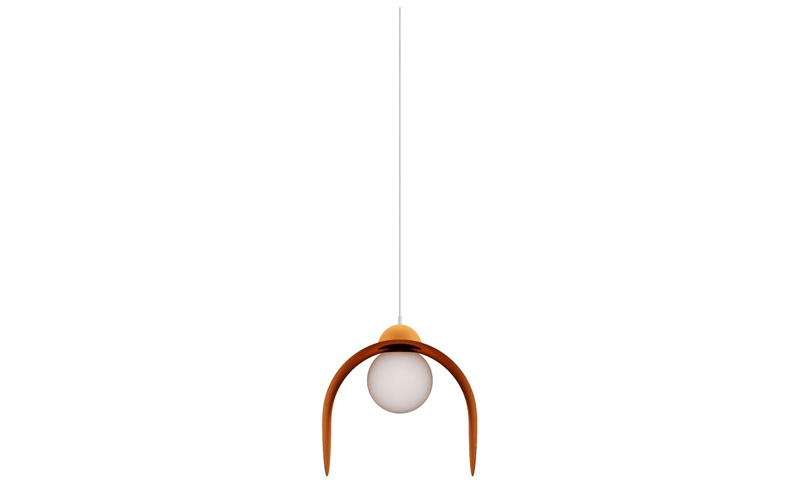 Фото 1 - Подвесной светильник Caillou коричневый 