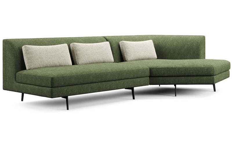 Фото 2 - Секционный диван Warmover Lounge зеленый 