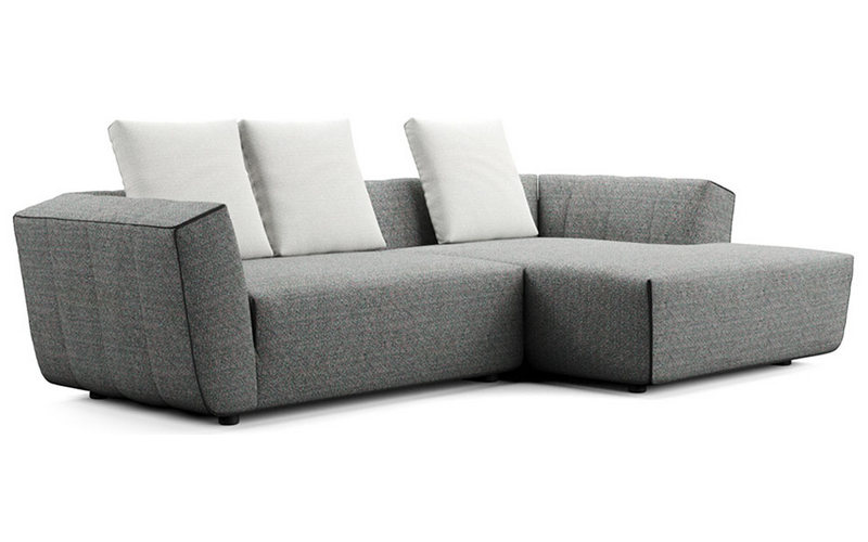 Фото 2 - Секционный диван Dolcevita серый 