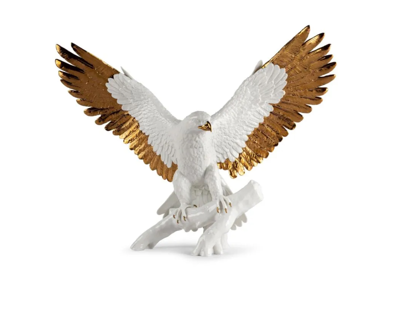 Фото 1 - Скульптура орла свободы. Белый и медный 